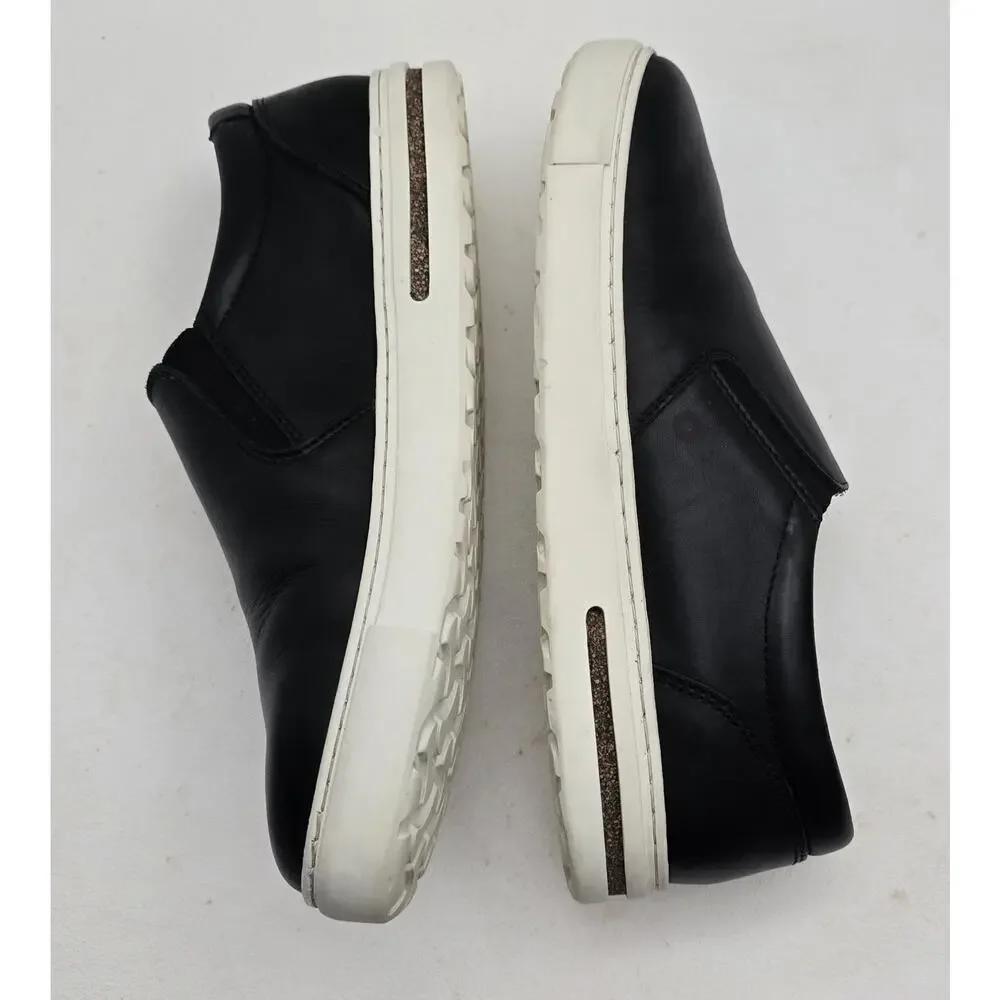 Birkenstock Oswego Slip-On Shoes Mens 42 N/US 9 Black Leather Casual Comfort